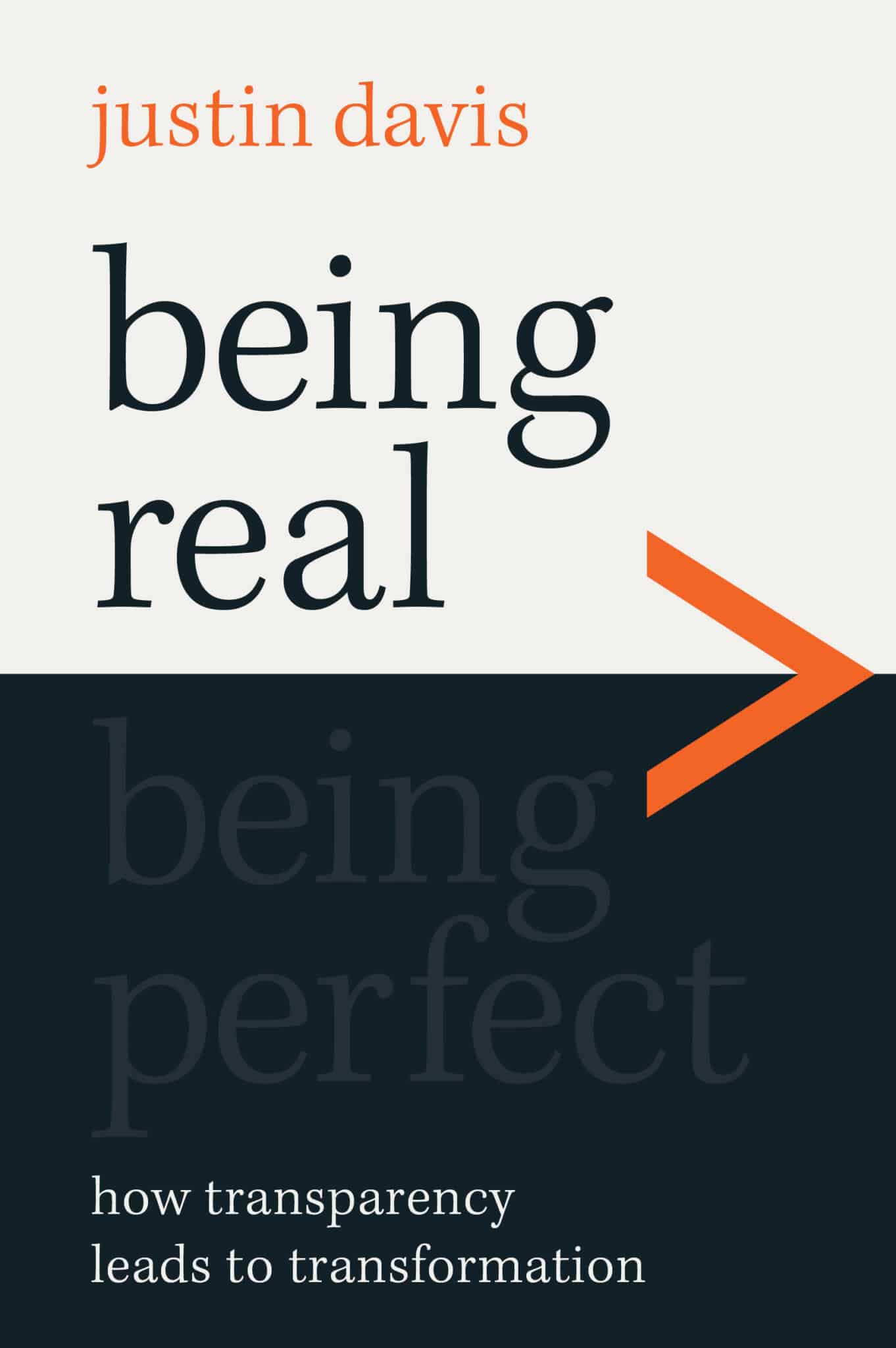 being real being perfect book cover image