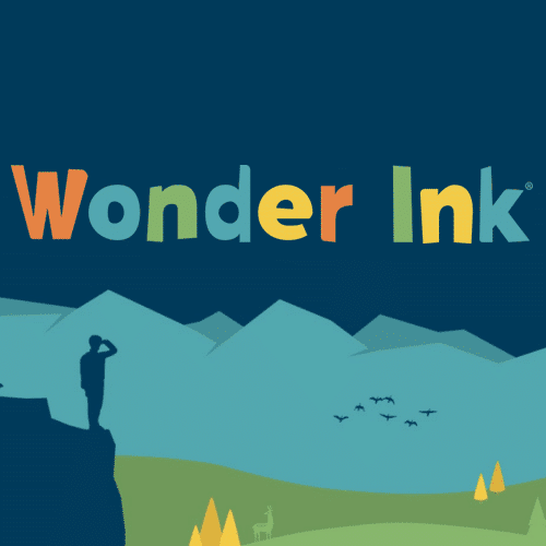 Wonder Ink logo and graphic imagery